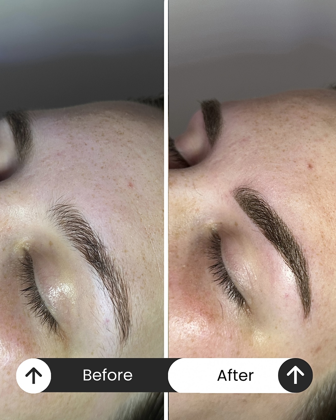 Powder Brows voor en na - set 3